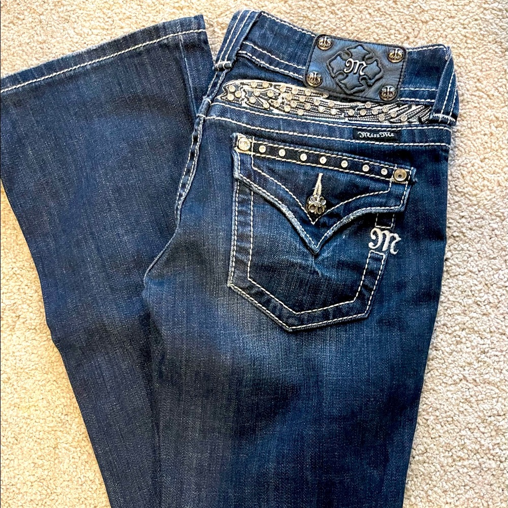 Gently used Miss Me jeans bootcut size 26L